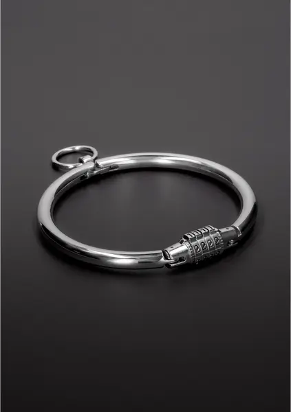 Shots Steel Series Adjustable Stainless Steel Collar with Lock, Large
