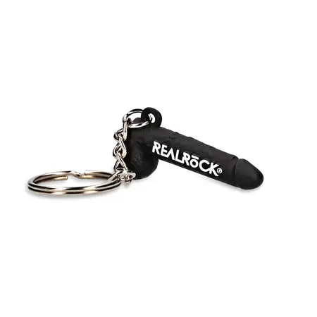 RealRock Key Chain Black - Durable Promotional Accessory