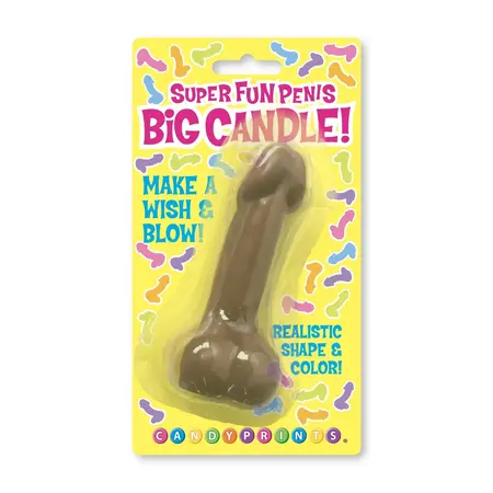 Kheper Games Big Statement Brown Celebration Candle 10cm