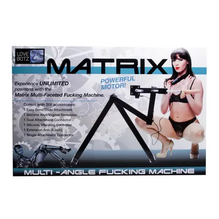 Matrix Multi-Angle Intimate Machine, Adjustable Steel Frame, Black