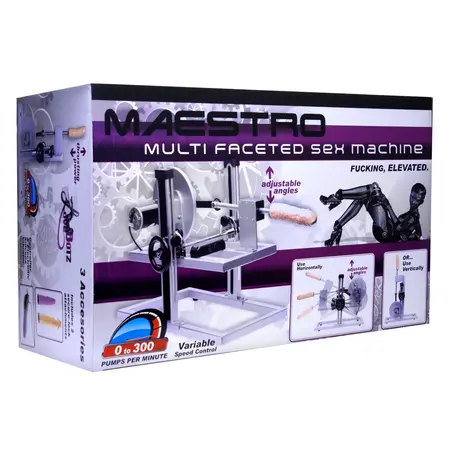 XR Brands Maestro Adjustable Multi-Function Intimate Machine Silver