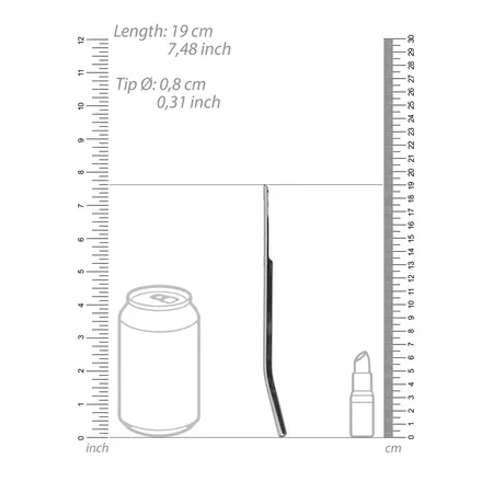 Mystim Čelični Uretralni Dilatator 0,3/8 mm – Precizni Model