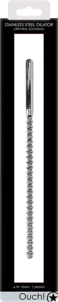 Mystim Stainless Steel Ribbed Dilator 0.4 / 10 mm - Precision Design