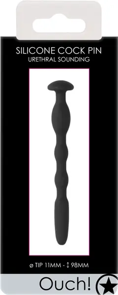 Triune Silicone Intimate Urethral Plug Ribbed 11 mm Flexible Design