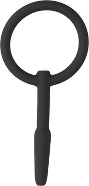 Sinner Gear Silicone Urethral Plug Flexible Intimate System Black 10 cm