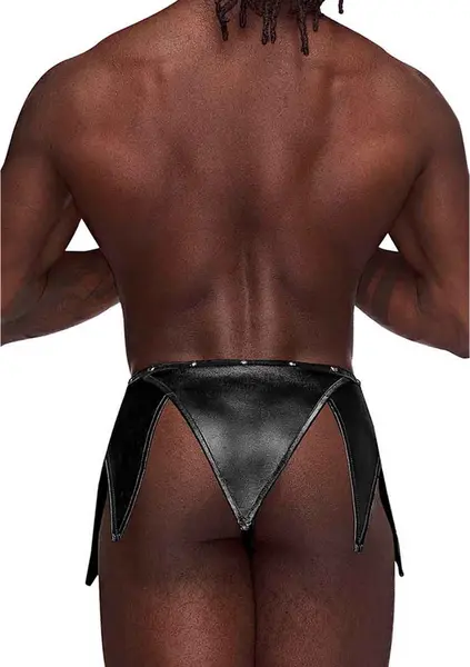Male Power Gladiator kilt S/M crni - Moderni kilt sa pričvršćenim tangama