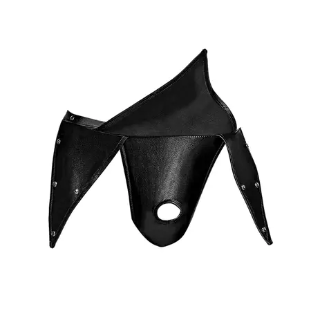 Male Power Gladiator kilt S/M crni - Moderni kilt sa pričvršćenim tangama