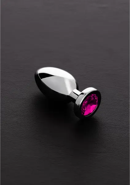 Sinner Gear Stainless Steel Intimate Plug Small with Gemstone Accent