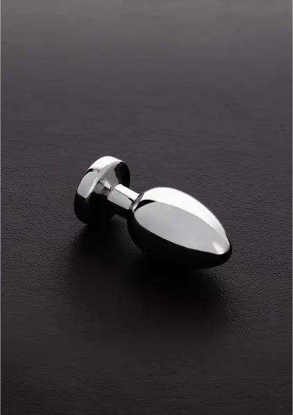 Sinner Gear Stainless Steel Intimate Plug Small with Gemstone Accent