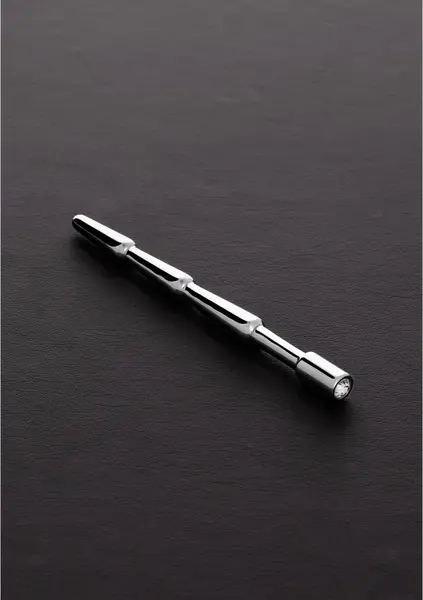 Rider Stainless Steel Intimate Plug with Decorative Jewel, Medium