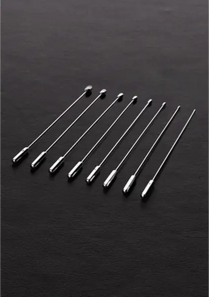 Shots Rosebud 8-Piece Stainless Steel Sounding Set in Leather Case
