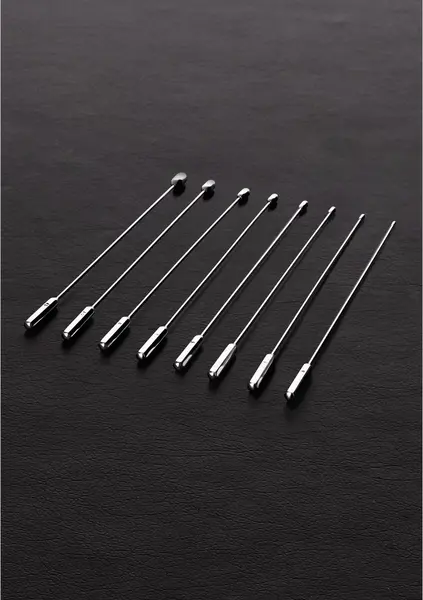 Shots Rosebud 8-Piece Stainless Steel Sounding Set in Leather Case