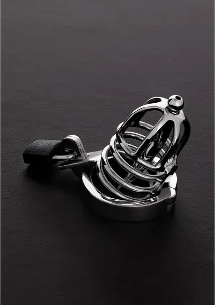 Shots Steel Chastity Cage 45mm - Durable Stainless Steel Locking System