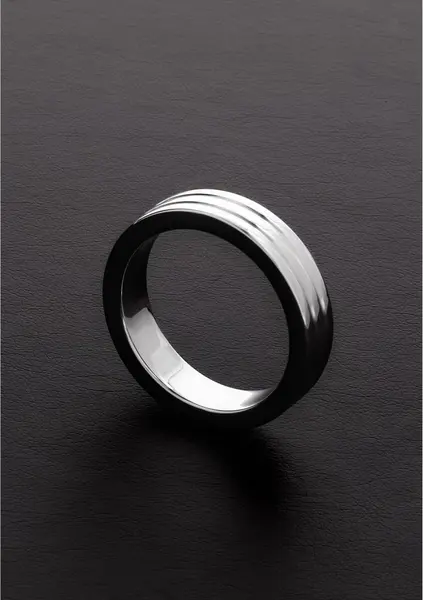 Sinner Gear Stainless Steel Ribbed Intimate Support Ring 10x45mm