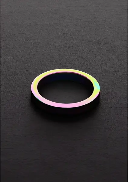 Shots Rainbow Ravni Prsten od Nerđajućeg Čelika 8 x 45 mm Šarena Završna Obrada