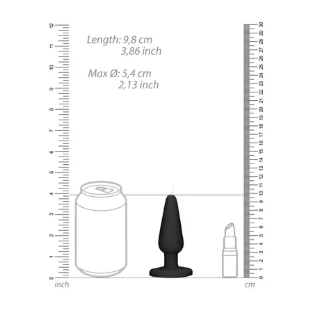 Scandalous Candles Dekorativna Sveća u Obliku Čepa Crna 12 cm
