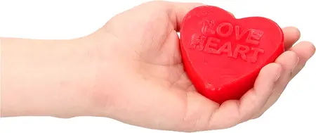 Lovehoney Heart Soap Rose Scented - Heart-Shaped Bath Bar 80g