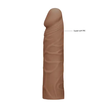 Lovetoy Produžni Rukav 17 cm - Anatomski TPE Model, Kožni Ton
