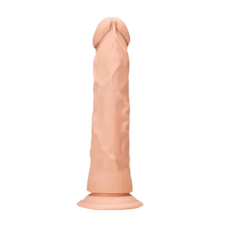 Seven Creations Model 10/25 cm Anatomski Dong, Velvet Touch TPE, Vakuumska Čašica