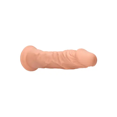 Seven Creations Model 10/25 cm Anatomski Dong, Velvet Touch TPE, Vakuumska Čašica