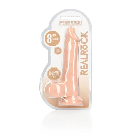 ToyJoy Dong sa Testisima 20 cm - Anatomski Model, Vakuumska Baza, TPE
