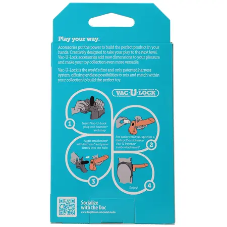 Doc Johnson Vac-U-Lock puder - Beli talk za održavanje dodataka 28g