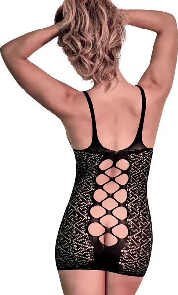 Magic Silk Seamless mini haljina Jedna veličina Crna – ukršteni detalj
