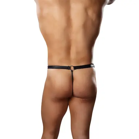Male Power Jouster G-String Contour-Fit Pouch Black L/XL
