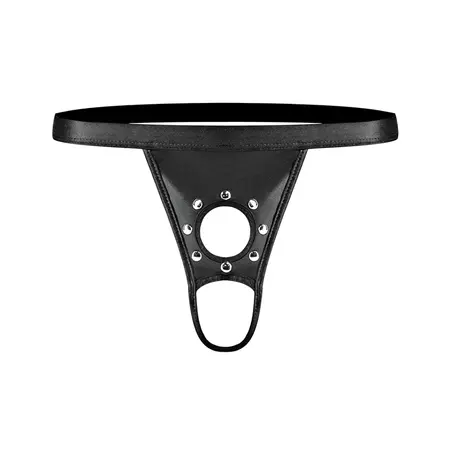 Male Power Power Sock L/XL Crna – kružni izrez i otvorena leđa