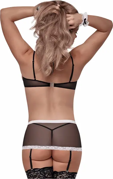 Magic Silk Maid 2 Please S/M Intimate Costume Set Black