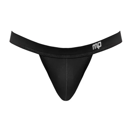 Male Power Pure Comfort Modal Bong Thong L/XL Crni udoban kroj
