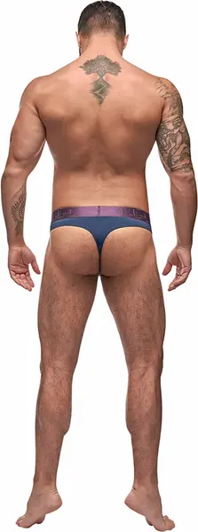 Male Power Avant-Garde Enhancer Thong S/M Antique Blue Comfort Fit