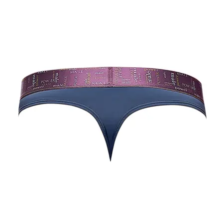 Male Power Avant-Garde Enhancer Thong S/M Antique Blue Comfort Fit
