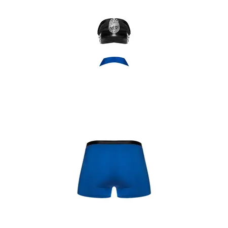 Male Power Officer Frisk-Em Costume Set L/XL with Badge & Tie