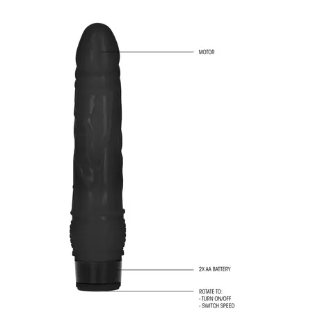 GC Ultra Slim Vibro Model 8 - 20 cm, TPE, Multi-Speed, Natural Look