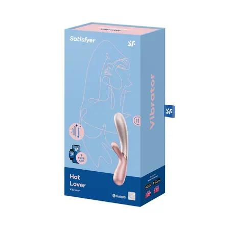 Satisfyer Hot Lover Dual Motor Heating System Intimate Device Dark Pink