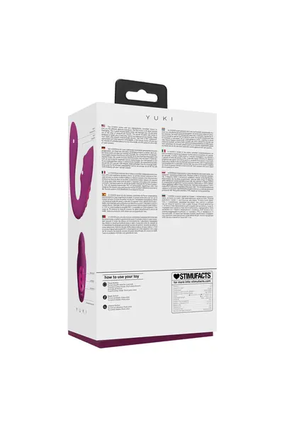 VIVE Yuki Dual Motor intimni masažer sa kuglicama, roze silikon