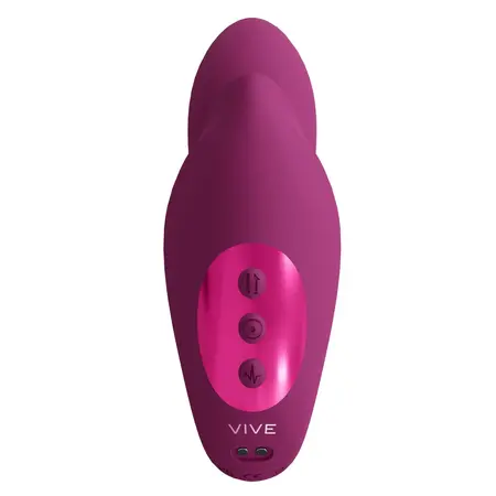 VIVE Yuki Dual Motor intimni masažer sa kuglicama, roze silikon