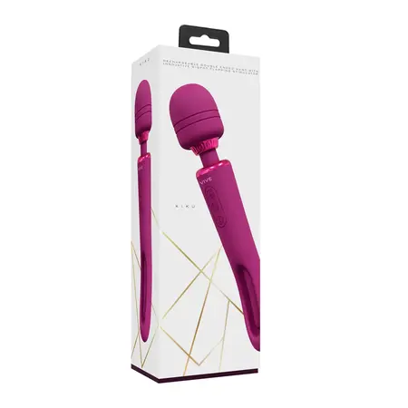 KIKU dvostrani wand roze - Dual Motor intimni masažer, 10 režima