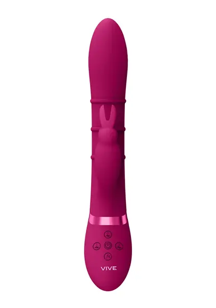 VIVE Sora gore-dole sa 3 prstena intimni uređaj, G-Spot zeka, roze