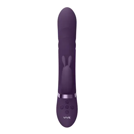 VIVE Nari vibrirajuće i rotirajuće kuglice G-Spot zeka, ljubičasta, silikon