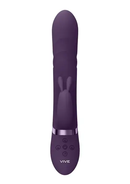 VIVE Nari vibrirajuće i rotirajuće kuglice G-Spot zeka, ljubičasta, silikon