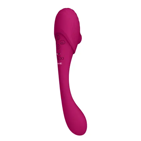 Mirai dvostrani savitljivi silikonski vibrator sa 3 motora, vodootporan, roze