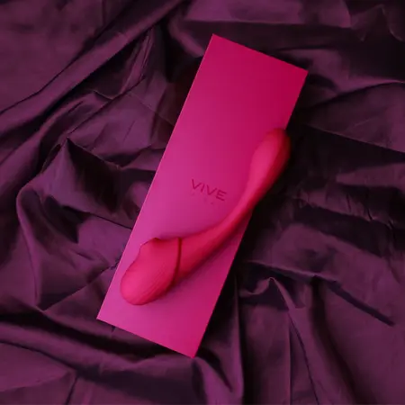 Mirai dvostrani savitljivi silikonski vibrator sa 3 motora, vodootporan, roze