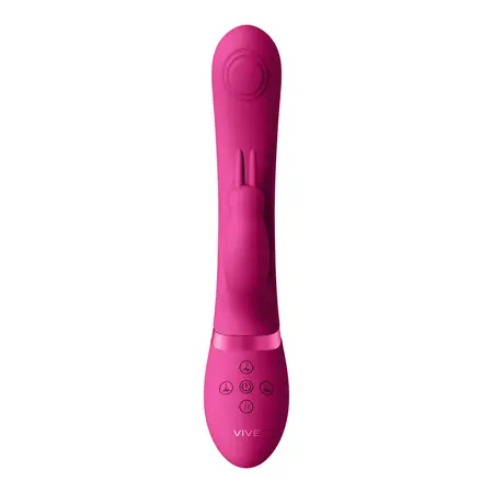 VIVE VIVE045 Dual Pulse-Wave zeka intimni masažer roze silikon