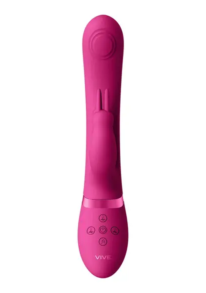 VIVE VIVE045 Dual Pulse-Wave zeka intimni masažer roze silikon