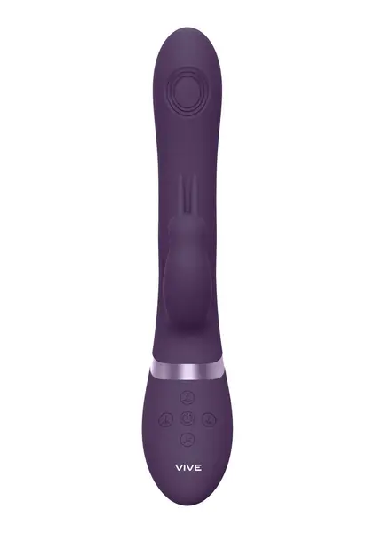 VIVE Rini Pulse Wave Dual Motor Intimate Machine Purple with Attachments
