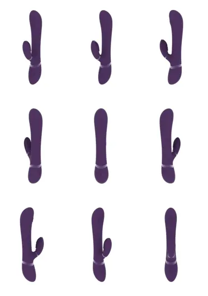 ETSU Pulse Wave G-Spot Rabbit Model, Triple Motor, Purple, 4 Attachments