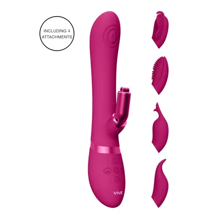 Etsu Pulse Wave G-Spot Rabbit višenamenski intimni uređaj roze
