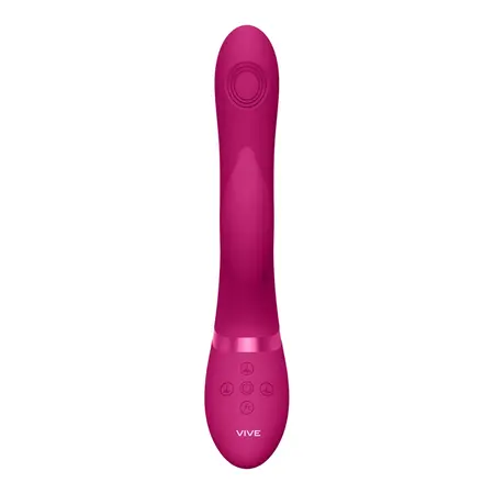 Aimi Pulse Wave F1 Rabbit vibrator roze - trostruki motor, vodootporan, silikon